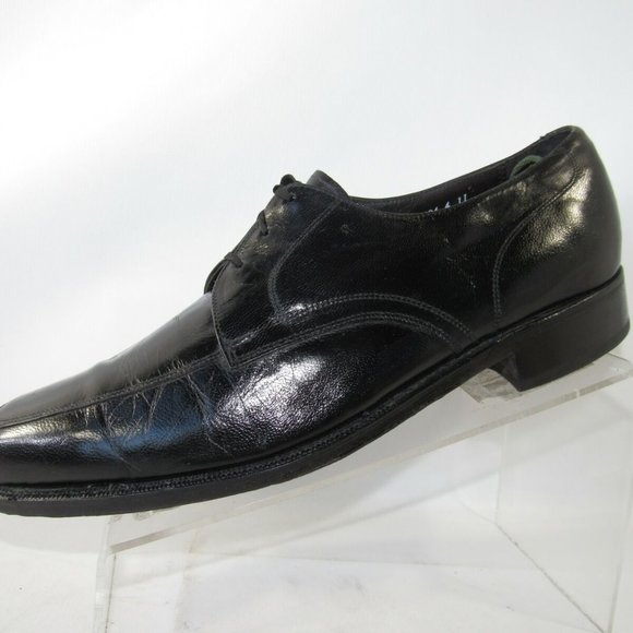Florsheim Size 11.5 D Black Leather Oxford C3A B33